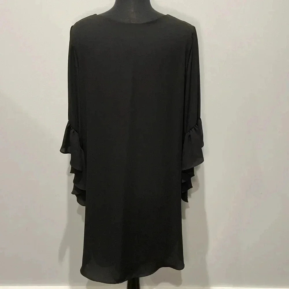 Joseph Ribkoff | 3/4 Ruffle  Sleeve Dress - Picture 4 of 6